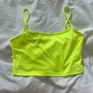 Neon yellow tank top